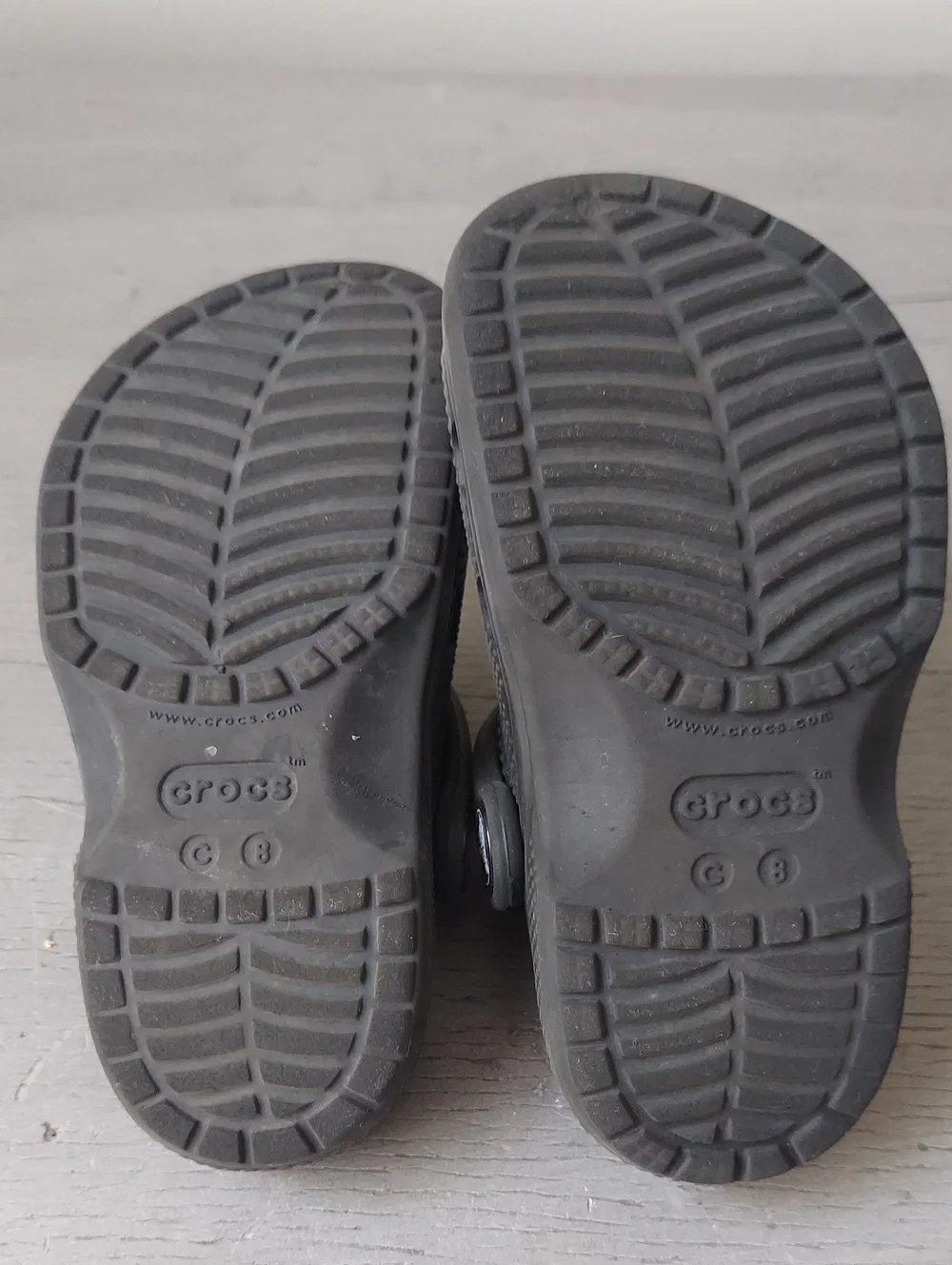 Crocs Classic Clogs Kids Size C8 Black Toddler Slip On Shoes